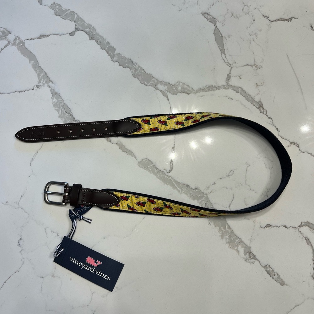 NWT Vineyard Vines Truck & Tree Canvas Club Belt - Picture 8 of 11